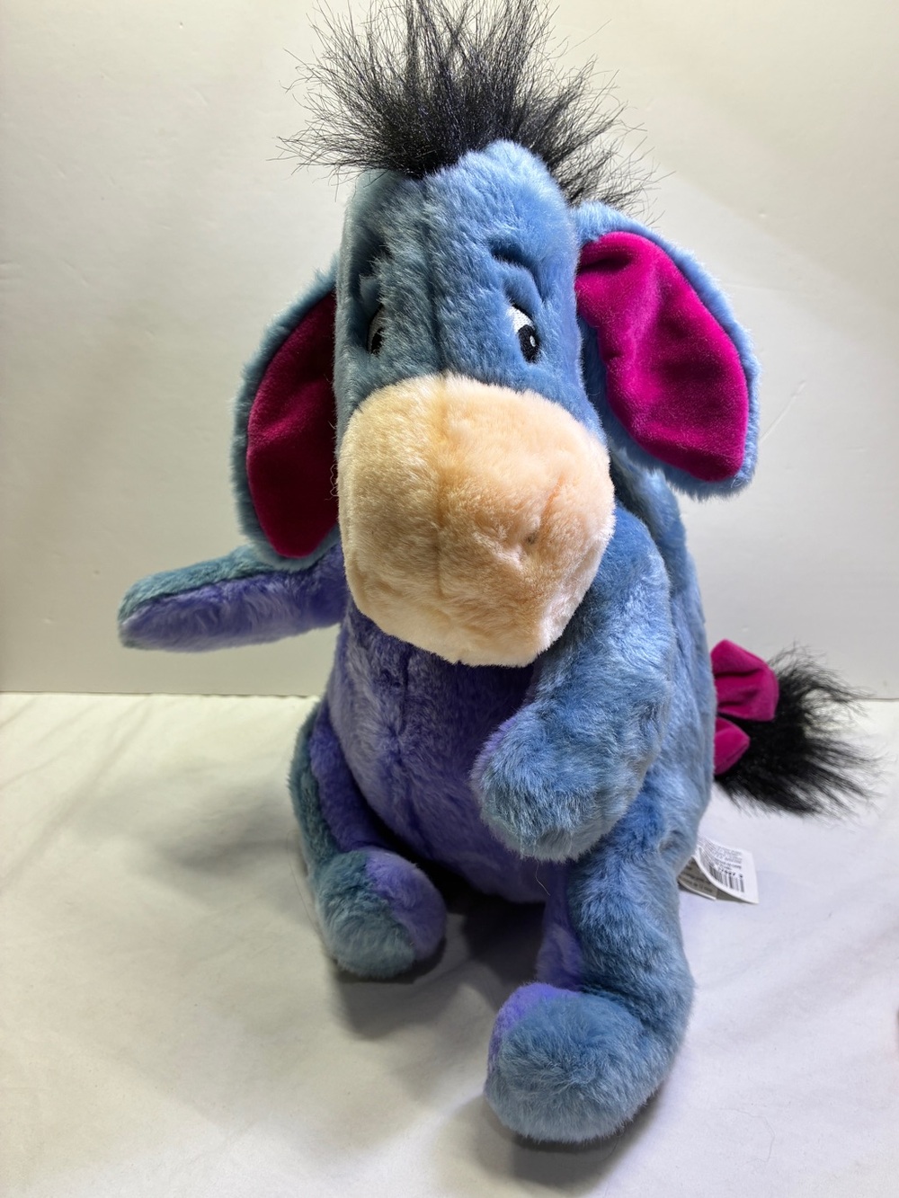 Walt Disney Store Sad Eeyore Plush Stuffed Animal 11" Tall with Detachable Tail